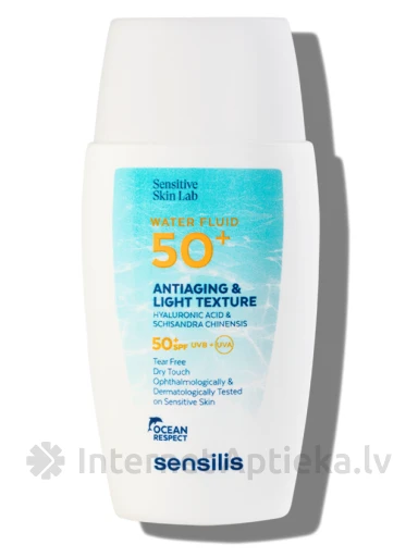 SENSILIS SPF50+ saules aizsargājošs fluīds, 40 ml | internetaptieka.lv