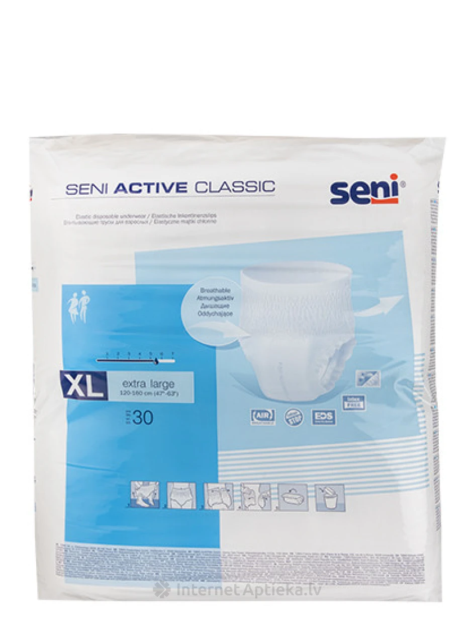 Seni Active Classic aluspüksid, XL, 30 tk. | internetaptieka.lv