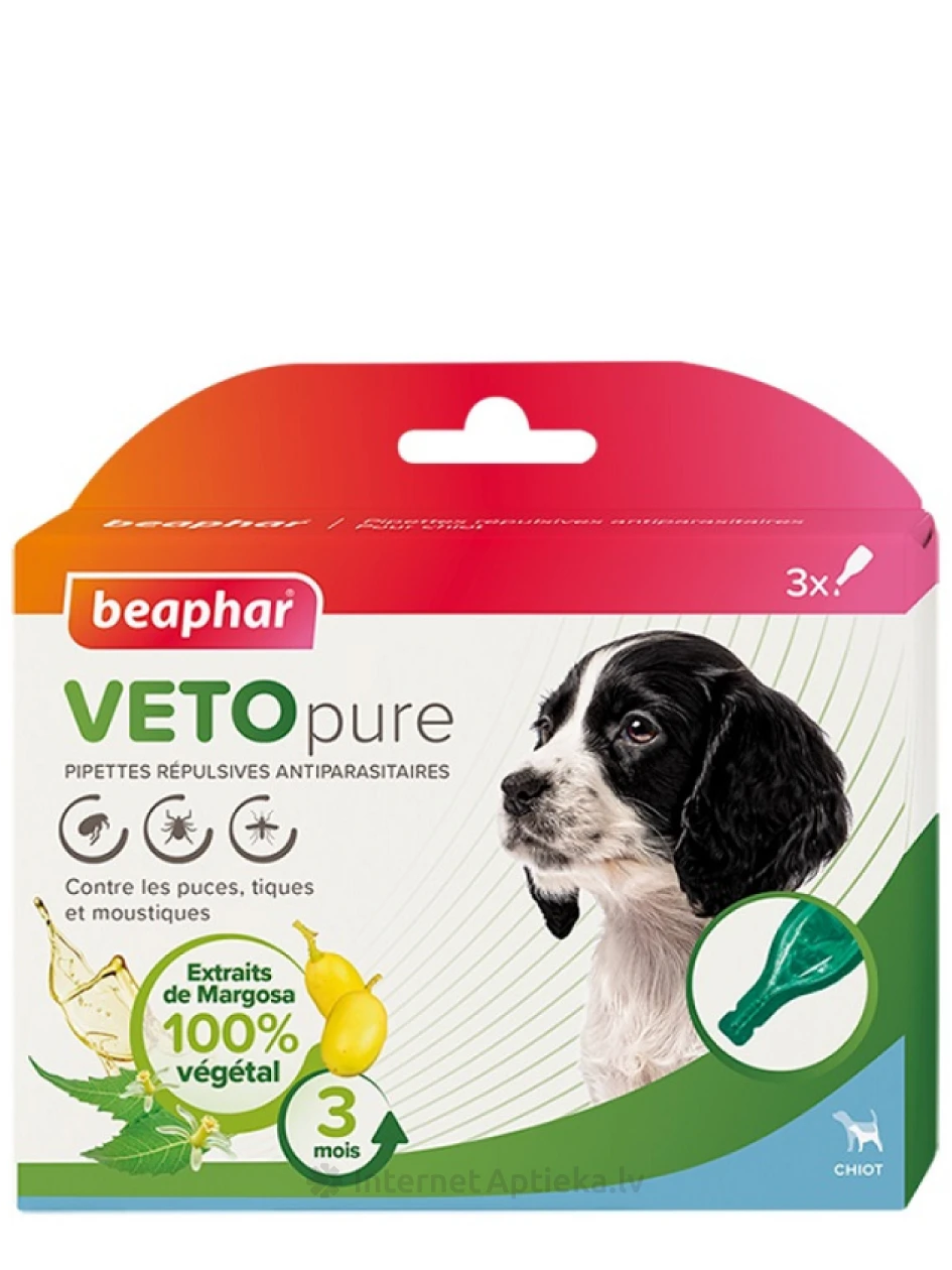 Beaphar Капли против блох, клещей и комаров для щенков, 3 шт. | internetaptieka.lv