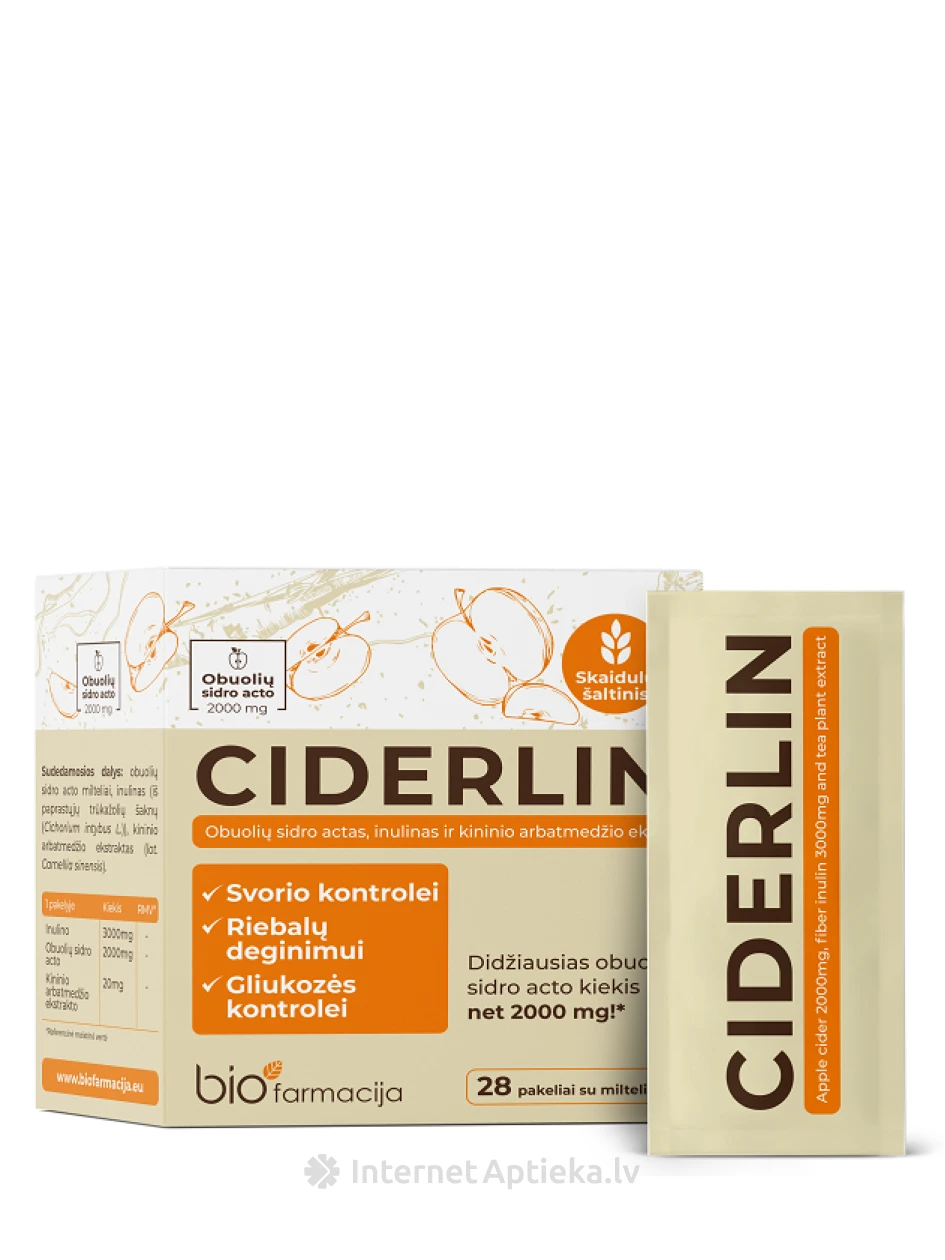 Biofarmacija Bio Ciderlin paciņas, 28 gb. | internetaptieka.lv