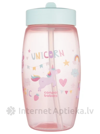 CANPOL BABIES sportinis buteliukas su sulankstomu snapeliu VIENARAGIŲ, 400 ml | internetaptieka.lv
