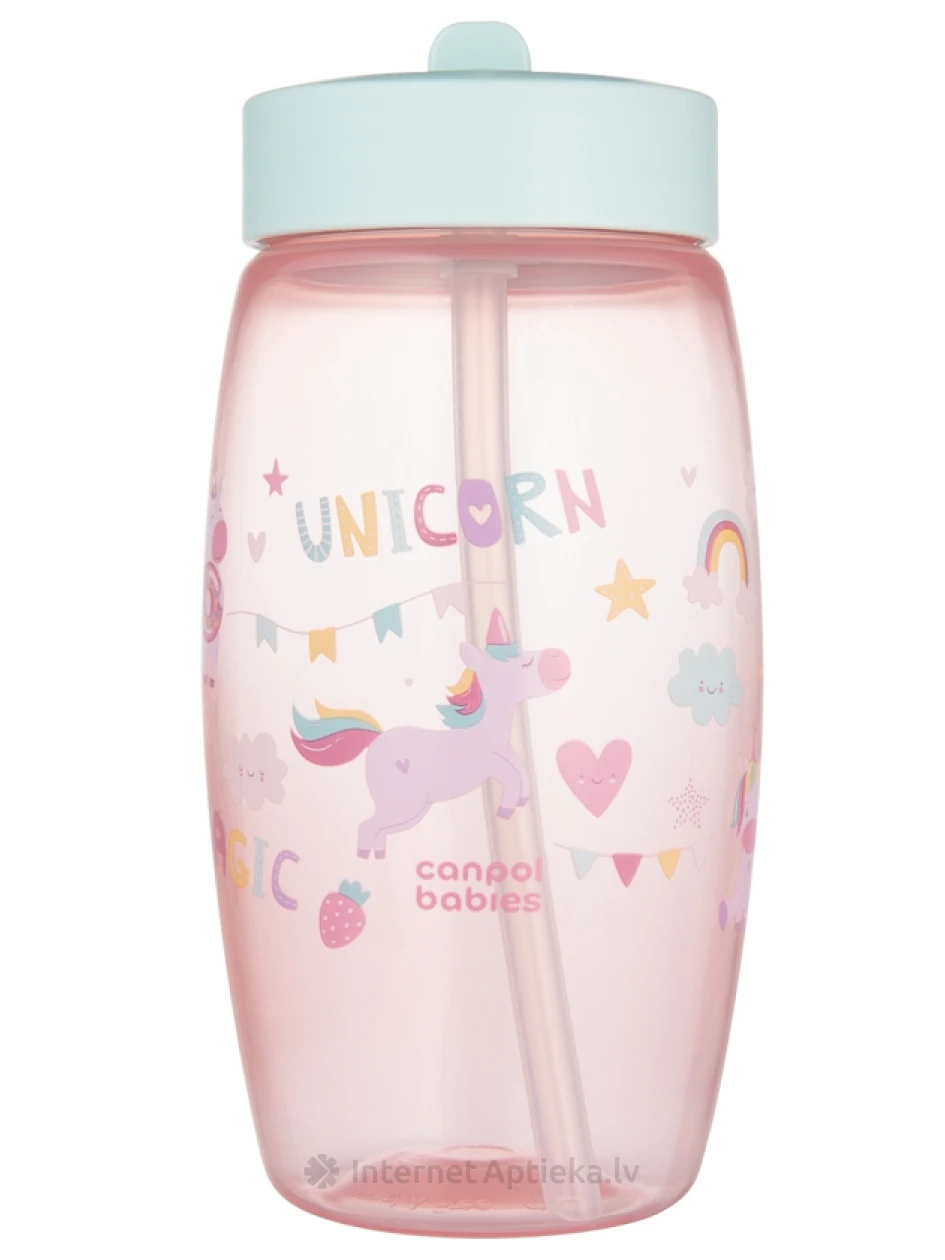 CANPOL BABIES sportinis buteliukas su sulankstomu snapeliu VIENARAGIŲ, 400 ml | internetaptieka.lv