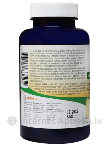 Lysi Immunity Forte zivju eļļa ar D3 + E vitamīniem, 100 kapsulas | internetaptieka.lv