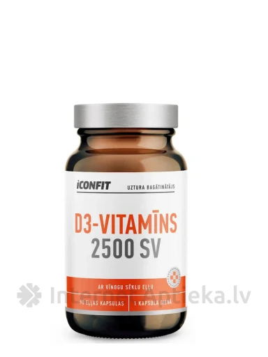 ICONFIT D3 vitaminas 2500 TV, 90 vnt. | internetaptieka.lv
