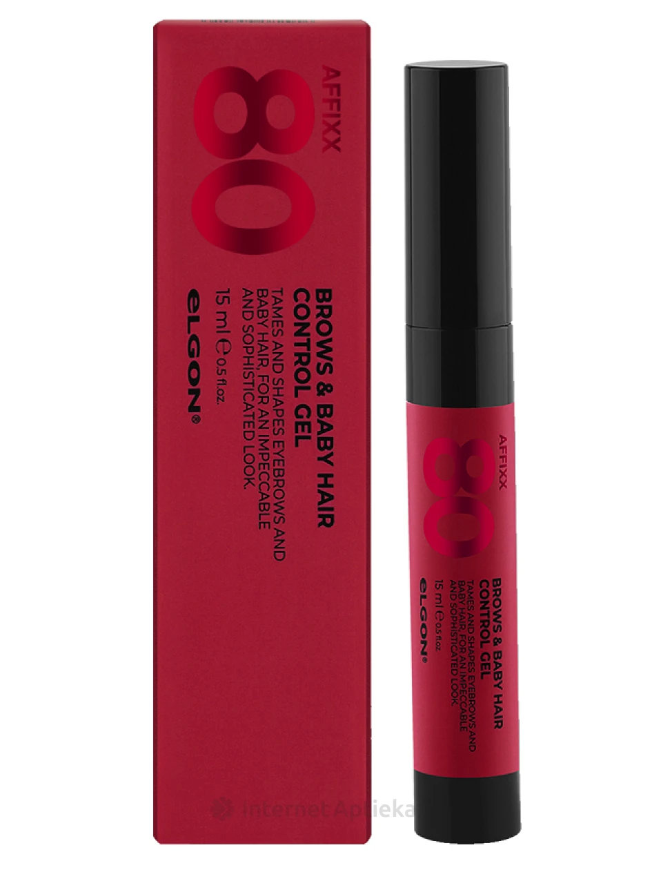ELGON AFFIXX uzacu fiksācijas želeja 80 BROWS & BABY HAIR CONTROL GEL, 15 ml | internetaptieka.lv