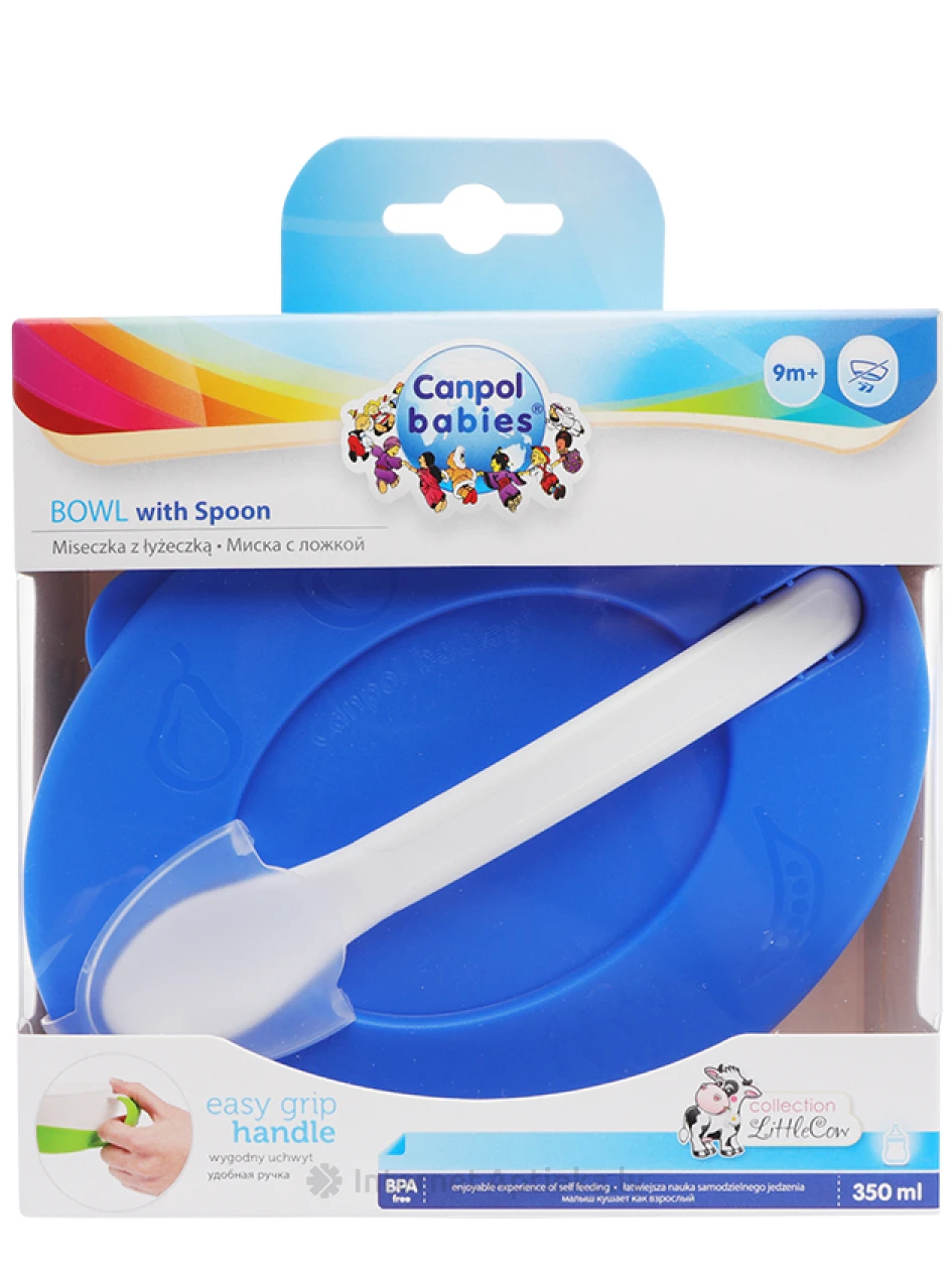 Canpol чашка с крышкой + ложка от 9 мес., 1 шт. | internetaptieka.lv