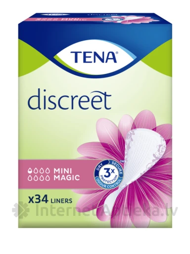 Tena Discreet Lady Slim Mini Magic, 34 gb. | internetaptieka.lv