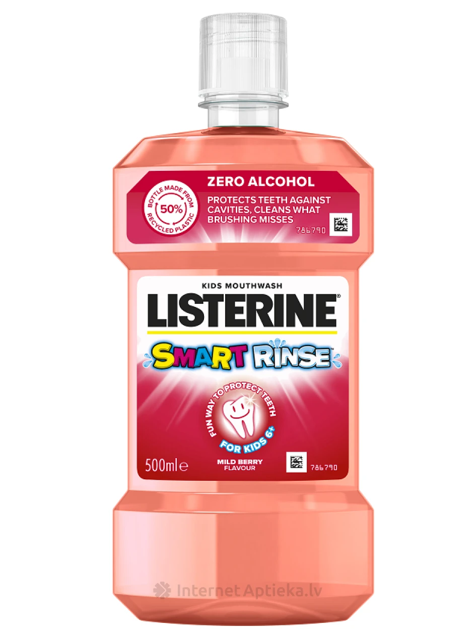 Listerine ополаскиватель для полости рта Kids Mild Berry, 500 мл | internetaptieka.lv