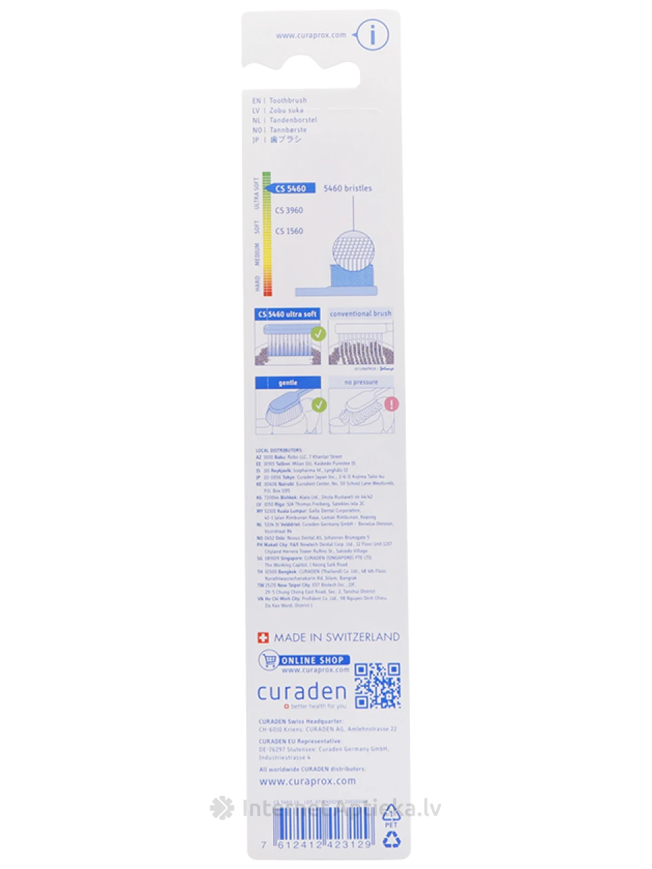 Curaprox ultra soft CS 5460 zobu suka, 1 gb. | internetaptieka.lv