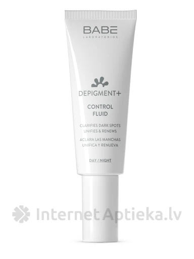 Babē Depigment+ Флюид для контроля пигментации, 40 мл | internetaptieka.lv