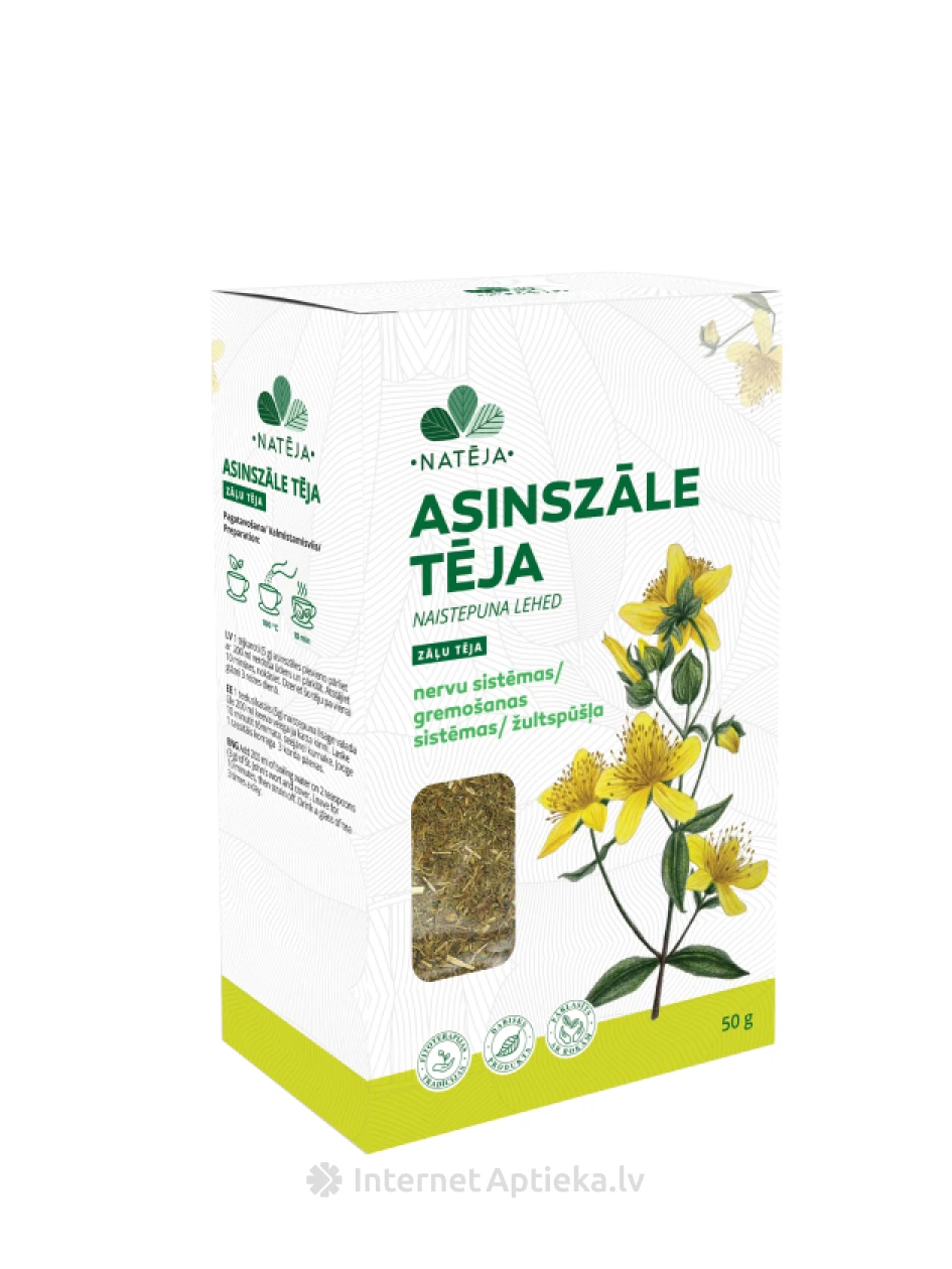 Чай Natēja Зверобой, 50 г | internetaptieka.lv