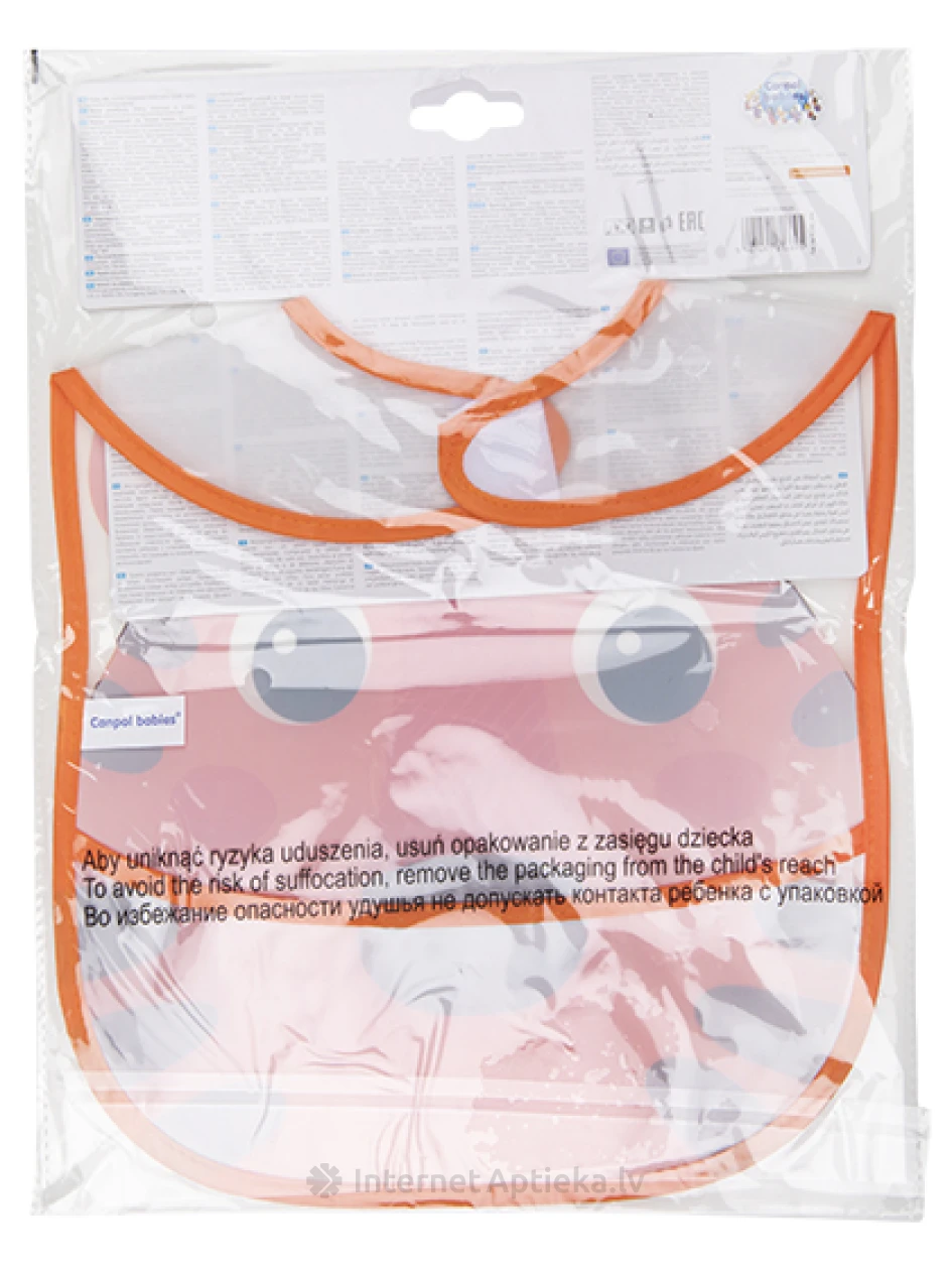 Canpol Lacīte Hello Little mitrumizturīga ar kabatiņu, 1 gab. | internetaptieka.lv