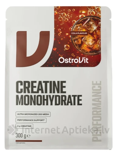OstroVit Creatine Monohydrate Cola pulveris, 300 g | internetaptieka.lv