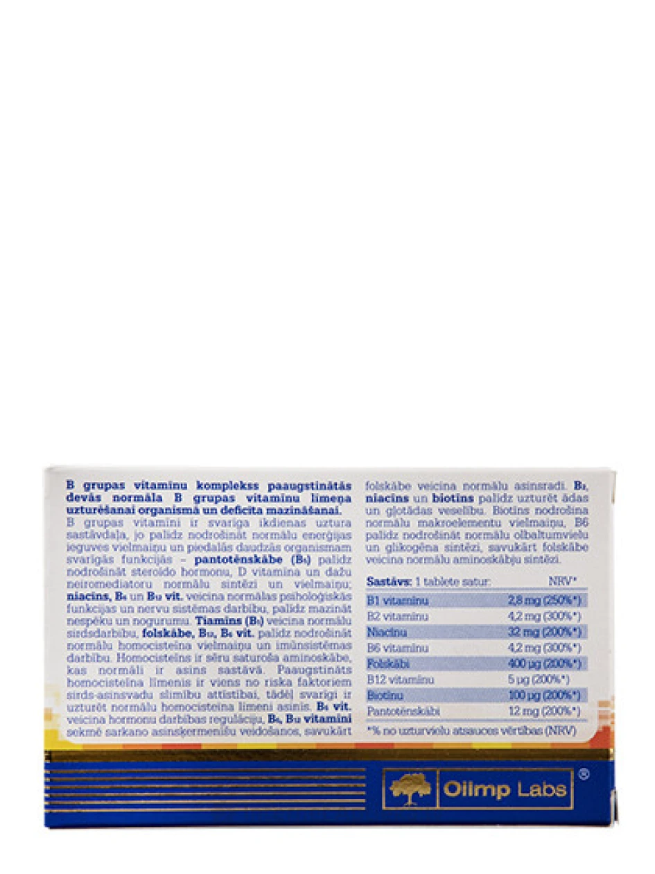 Olimp Labs Gold-Vit B Forte, 30 таблеток | internetaptieka.lv