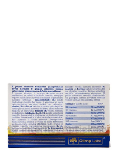Olimp Labs Gold-Vit B Forte, 30 таблеток | internetaptieka.lv