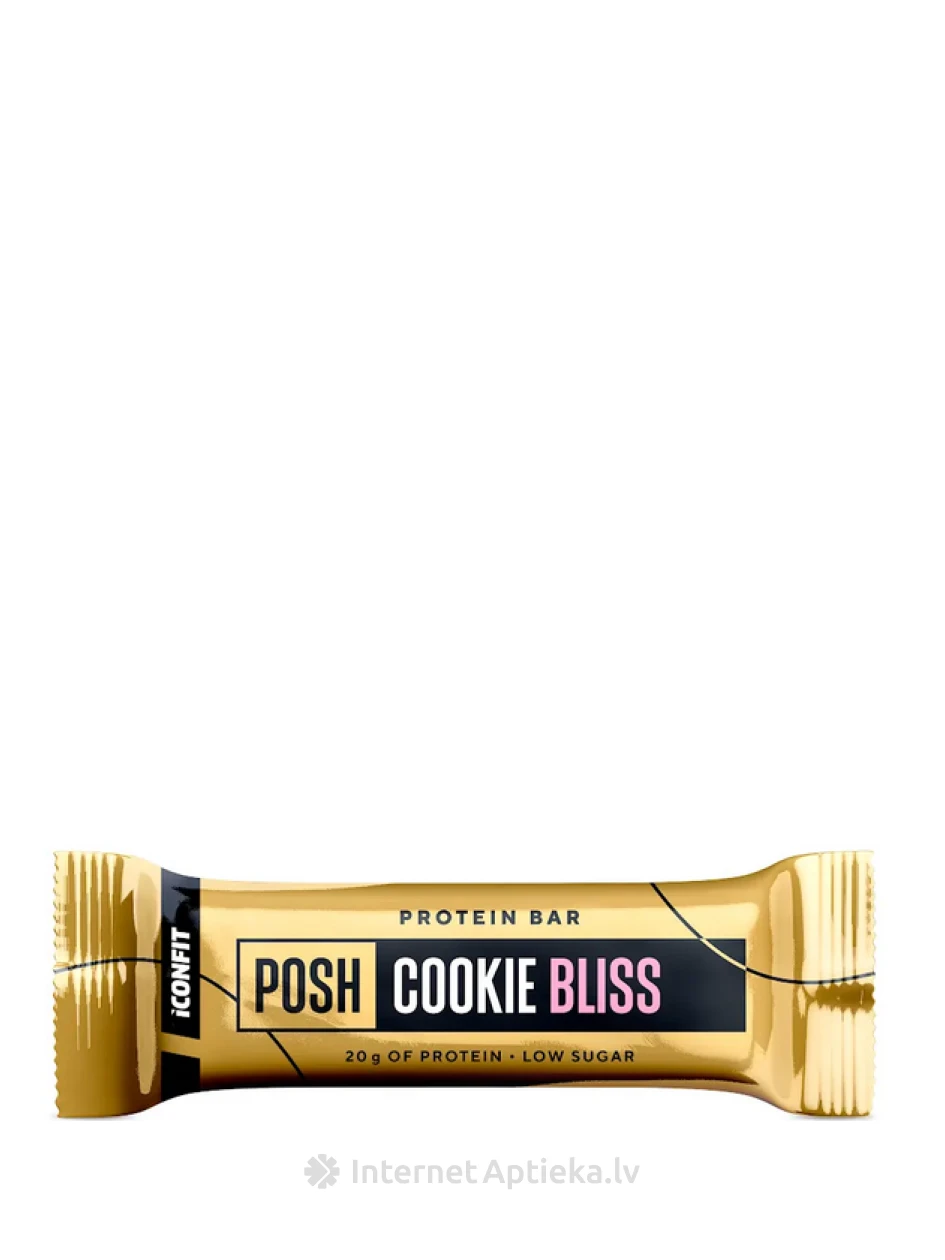 ICONFIT POSH Cookie Bliss Cookie Flavoured Протеиновый батончик, 55 г | internetaptieka.lv