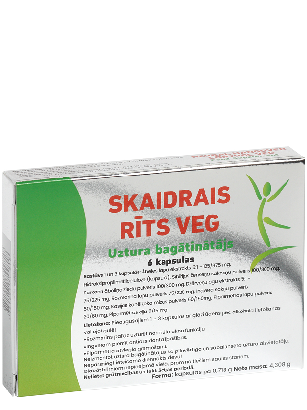 Skaidrais Rīts VEG kapsulas, 6 gb