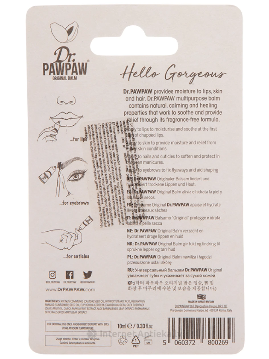 Dr.PAWPAW universāls balzams, 10 ml | internetaptieka.lv