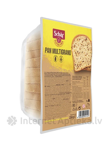 Schär Pan Multigrano bezglutēna graudu maize sķēlēs, 250 g | internetaptieka.lv