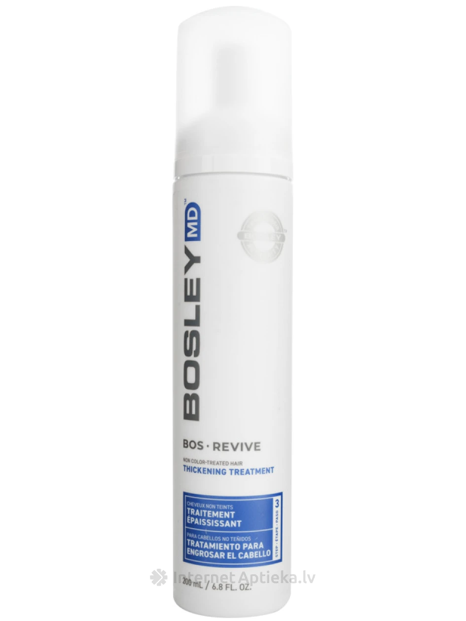 BOSLEY Revive līdzeklis pret matu izkrišanu nekrāsotiem matiem, 200 ml | internetaptieka.lv