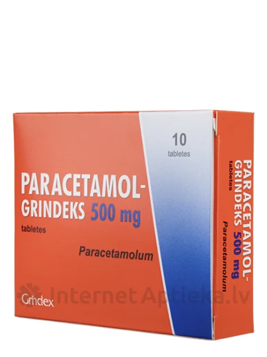 Paratsetamool Grindeks 500 mg, 10 tabletti | internetaptieka.lv