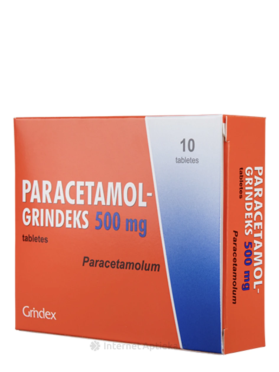 Paratsetamool Grindeks 500 mg, 10 tabletti | internetaptieka.lv