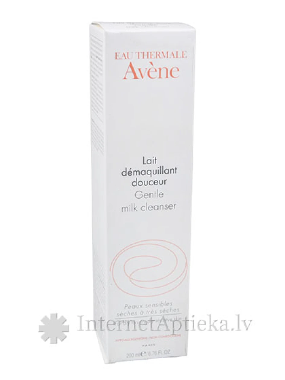 Avene Gentle Milk Cleanser attīrošs pieniņš sausai un jutīgai ādai, 200 ml | internetaptieka.lv