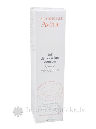 Avene Gentle Milk Cleanser attīrošs pieniņš sausai un jutīgai ādai, 200 ml | internetaptieka.lv