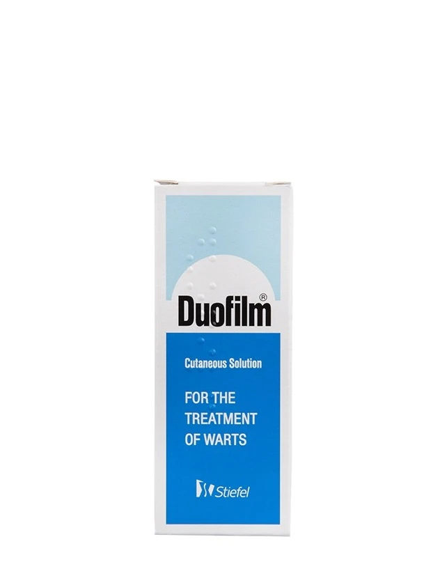 Duofilm 167 mg/150 mg/g uz ādas lietojams šķīdums