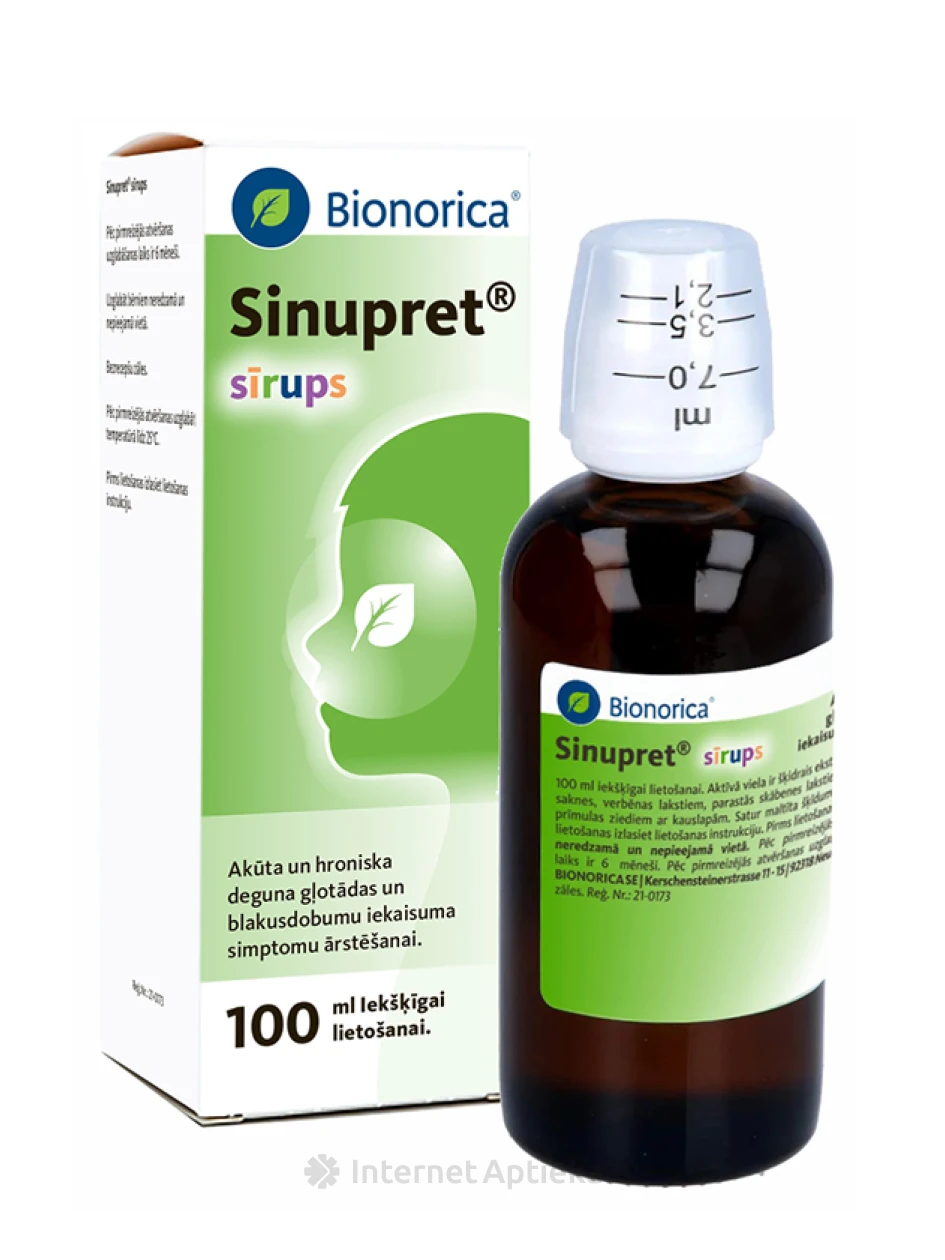 Sinupret sīrups, 100 ml | internetaptieka.lv