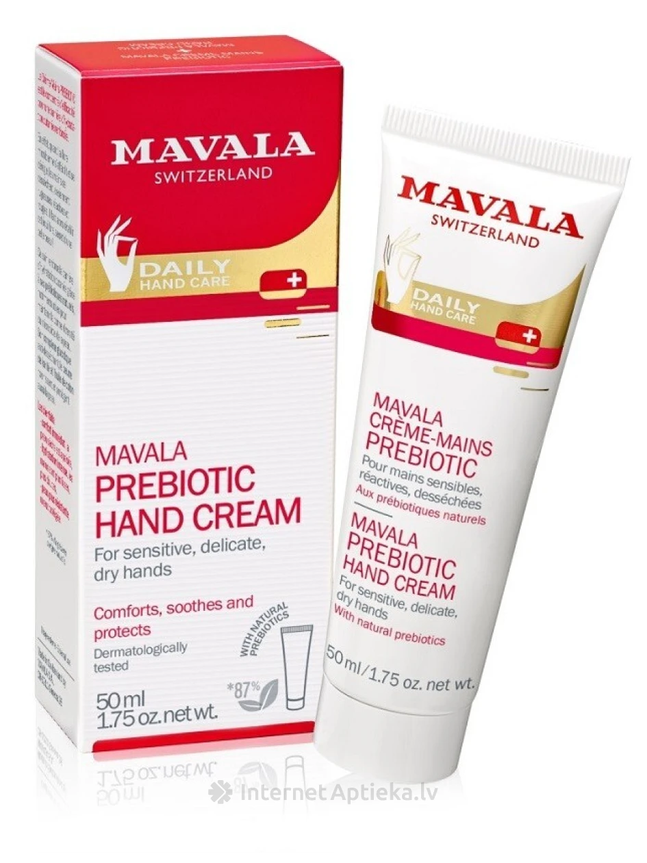 MAVALA PREBIOTIC sausai, jutīgai roku ādai, 50 ml | internetaptieka.lv