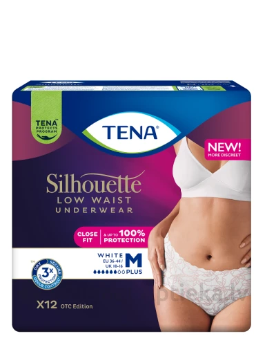 TENA Silhouette Pants Plus White M, 12 шт. | internetaptieka.lv