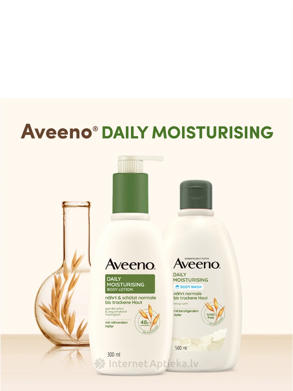 AVEENO Daily Moisturising losjons ķermenim bez smaržas, 300 ml | internetaptieka.lv
