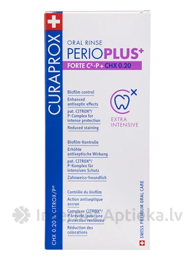CURAPROX PERIOPLUS + Forte Жидкость для полоскания рта, 200 мл | internetaptieka.lv