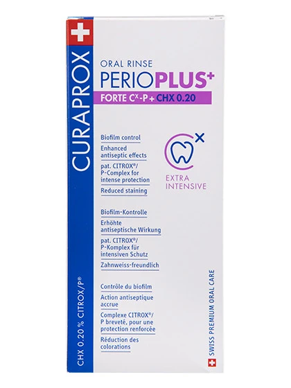 CURAPROX mutes skalojamais līdzeklis PERIOPLUS+FORTE 0.2%, 200 ml