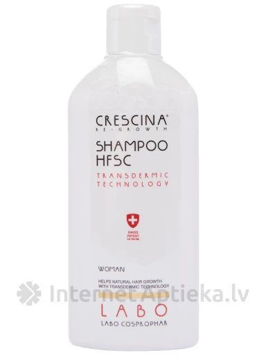 Шампунь для женщин Crescina Transdermic HFSC, 200 мл | internetaptieka.lv