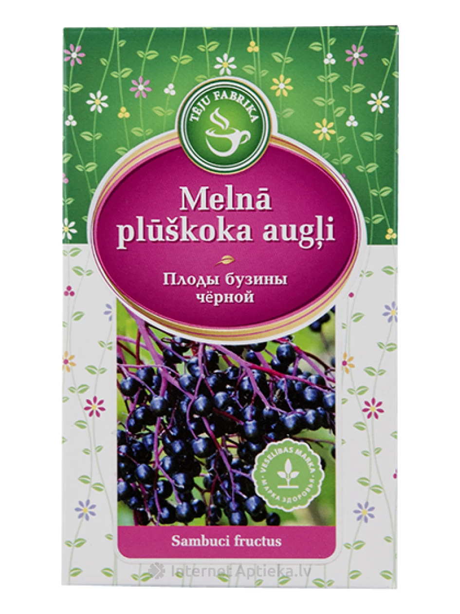 Tēja Melnā plūškoka ogas, 100 g | internetaptieka.lv