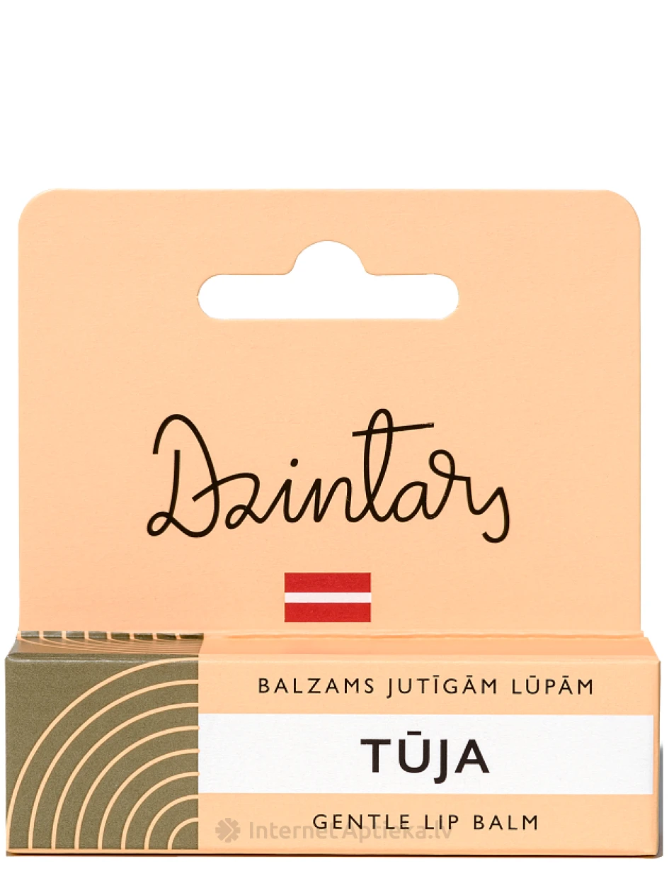 Dzintars Бальзам для чувствительной кожи губ Туя, 4 г | internetaptieka.lv