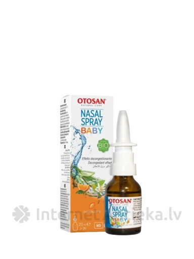 Otosan® Nasal Spray Baby Lastele mõeldud ninasprei, 20 ml | internetaptieka.lv
