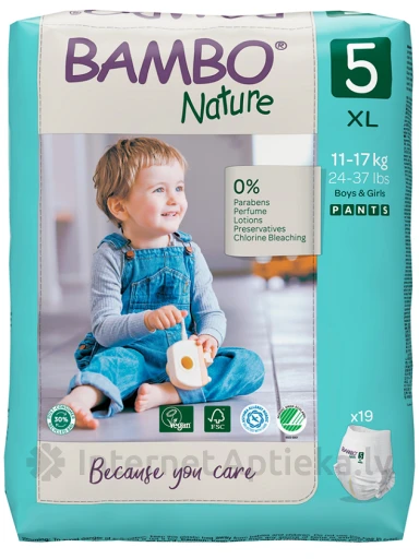 Bambo Nature детские подгузники, XL 12-18 кг, 19 шт. | internetaptieka.lv