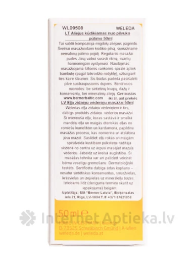 Weleda õli beebi kõhumassaažiks, 50 ml | internetaptieka.lv