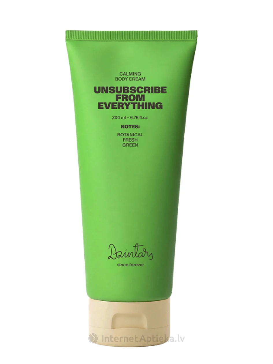 Dzintars Raminantis kūno kremas UNSUBSCRIBE FROM EVERYTHING, 200 ml | internetaptieka.lv
