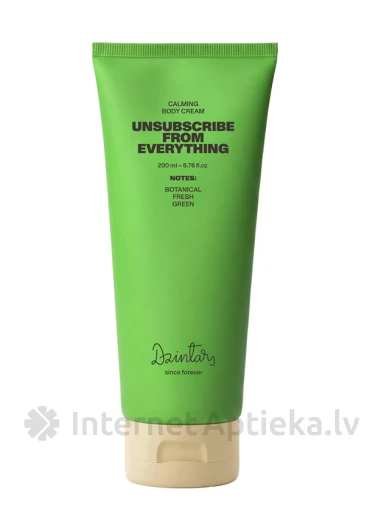 Dzintars Raminantis kūno kremas UNSUBSCRIBE FROM EVERYTHING, 200 ml | internetaptieka.lv