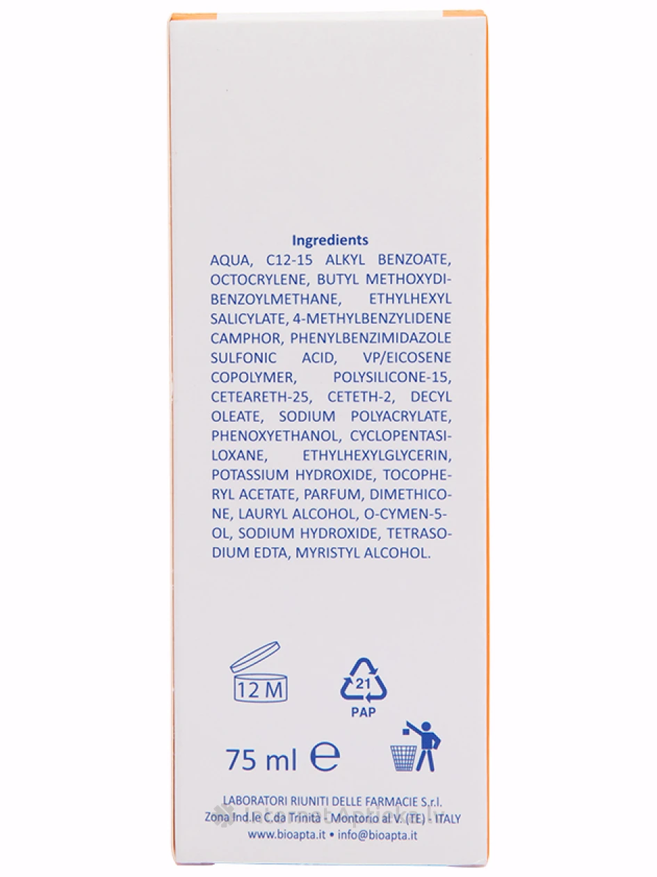 Bioapta Aptasol 50+ солнцезащитный крем, 75 мл | internetaptieka.lv