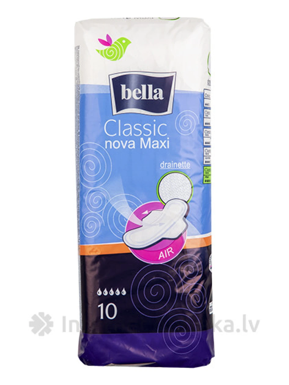 Bella Classic Nova Maxi higiēniskās paketes, 10 gb. | internetaptieka.lv
