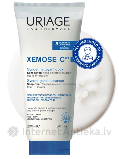 URIAGE Xemose C8+ maigs attīrošs krēms-gels, 200 ml | internetaptieka.lv