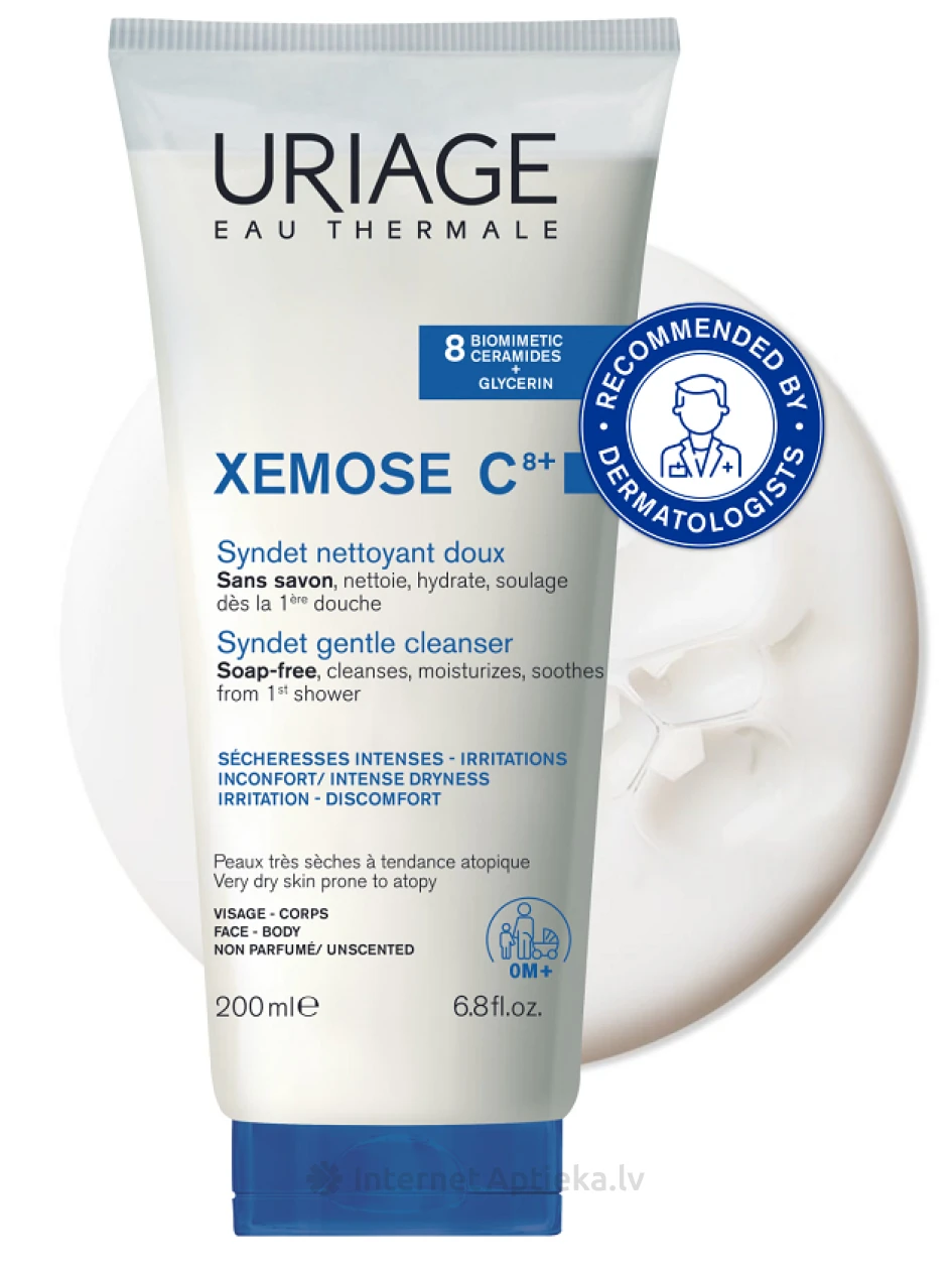 URIAGE Xemose C8+ maigs attīrošs krēms-gels, 200 ml | internetaptieka.lv