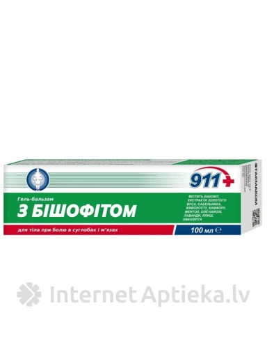 911 Bisofit gēls-balzāms ķermenim, 100 ml | internetaptieka.lv