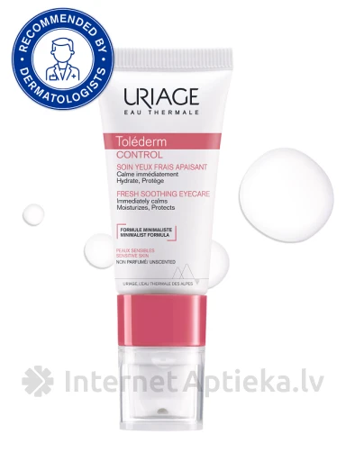 URIAGE Tolederm Control Успокаивающий крем для кожи вокруг глаз, 15 мл | internetaptieka.lv