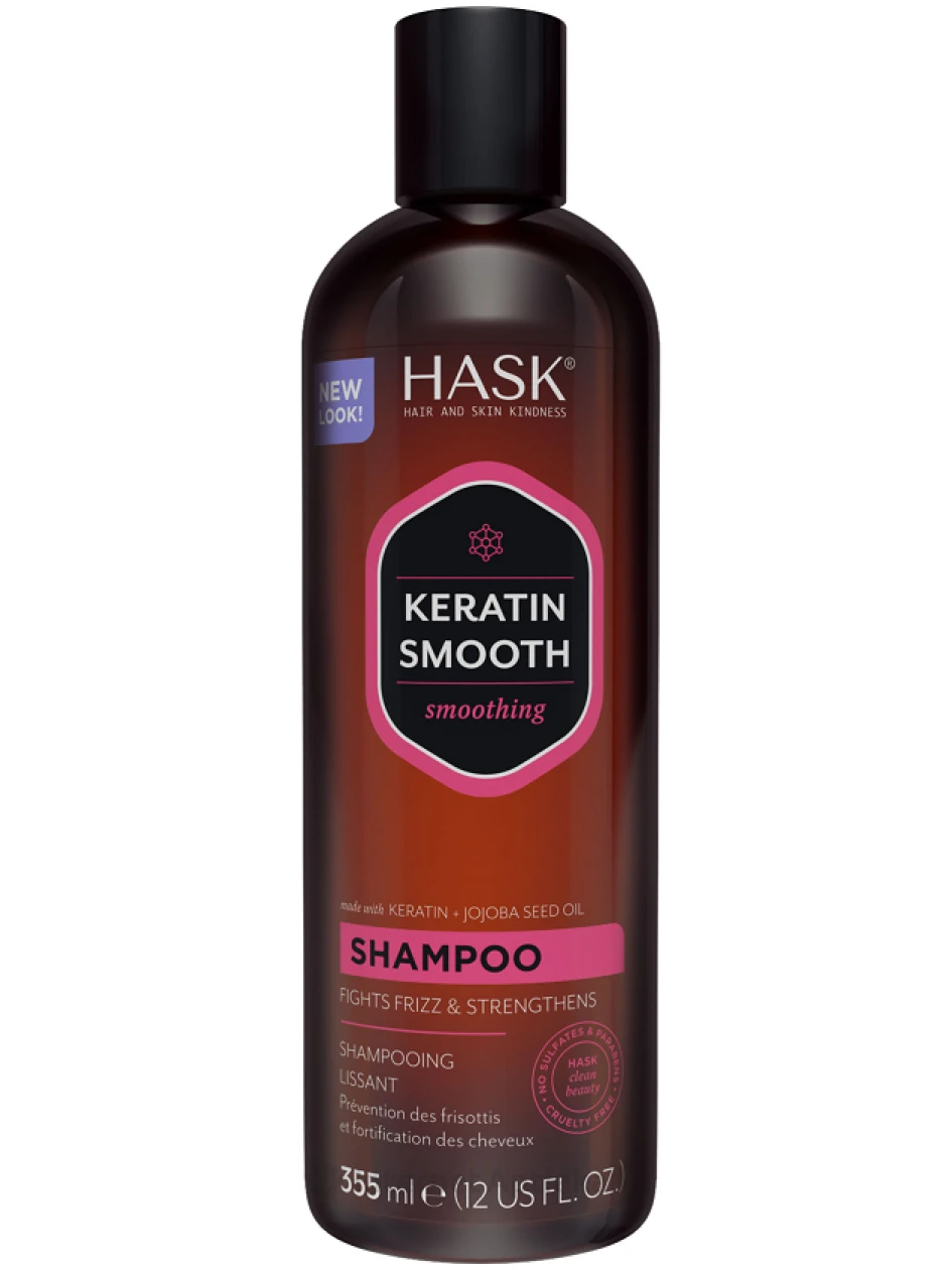 HASK matus taisnojošs keratīna šampūns, 355 ml | internetaptieka.lv